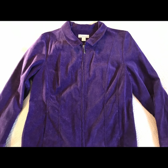 Christopher & Banks purple jacket large - Picture 7 of 8